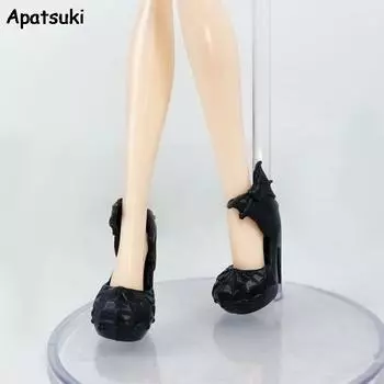 Черная паутина, модная кукольная обувь для кукол Monster High, обувь на высоком каблуке, аксессуары для кукол 1/6, кукла Demon Monster, игрушки «сделай сам» чёрный