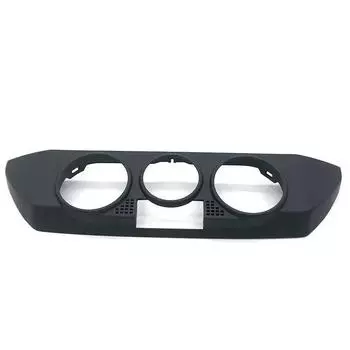 Черная передняя панель управления обогревателем кондиционера автомобиля, накладка на панель управления, подходит для Polo 9N 2002-2010 6Q0820075C 1QA чёрный