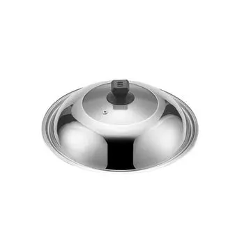 Черная пластиковая ручка из нержавеющей стали, видимая крышка кастрюли, 28/30/32/34/36/38 см, блюдо с крышкой для сковороды 28CM-Style F