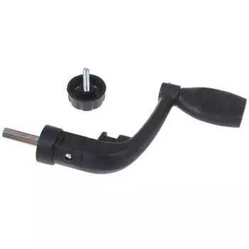 Черная пластиковая рыболовная катушка с силовой ручкой, спиннинговая катушка с кривошипом, тип 200