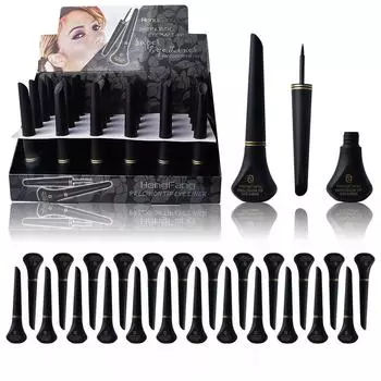 Черная подводка для глаз HengFang, водостойкая и устойчивая к поту #5212, 5 мл*24 шт.