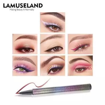 Черная подводка для глаз Lamuseland, водостойкая, долговечная