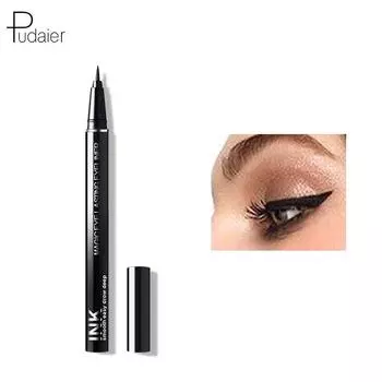 Черная подводка для глаз, стойкая, водостойкая, быстросохнущая, жидкая подводка для глаз, карандаш для макияжа, очень тонкая жидкая подводка для глаз 01