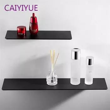 Черная полка для хранения в ванной комнате 30-50 см, современные матовые полки, белая настенная полка для кухни, аксессуары для дома