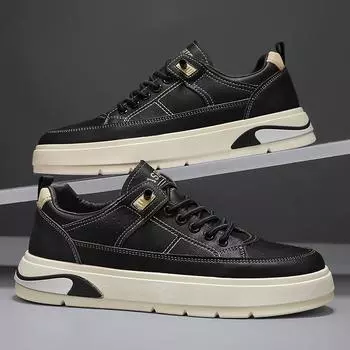 Черная повседневная рабочая обувь из микрофибры с толстой подошвой и эластичной резинкой для увеличения высоты стопы, спортивная мужская обувь 39