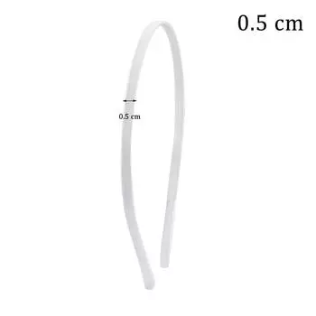 Черная Простая Широкая Повязка на Голову Девушка Женщина Черная Белая Материал для DIY Рукоделия Тканевая Повязка на Голову Полуфабрикат Аксессуары для Волос 5pcs