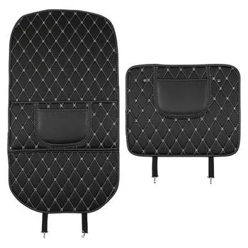 Черная противоударная накладка на автомобильное сиденье, многофункциональная противогрязная накладка на спинку сиденья, противоизносная защитная накладка на заднее сиденье для домашних животных short