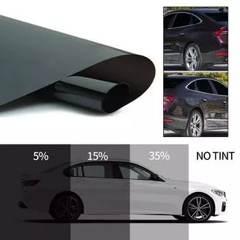 Черная ПВХ-пленка для бокового окна автомобиля, солнцезащитные наклейки на окна, солнцезащитная пленка для окон, защита от солнца и ультрафиолета