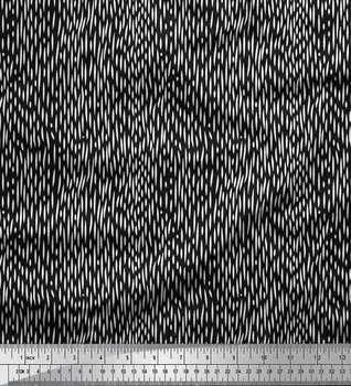 Черная японская креп-сатиновая ткань Soimoi, мазок кисти, абстрактная ткань с принтом, 42 дюйма на метр 42 Inch Wide - Poly Crepe зелёный