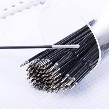 Черная ручка для офиса 0,7 мм, школьные принадлежности, сменный стержень для шариковой ручки, ручка-роллер синий