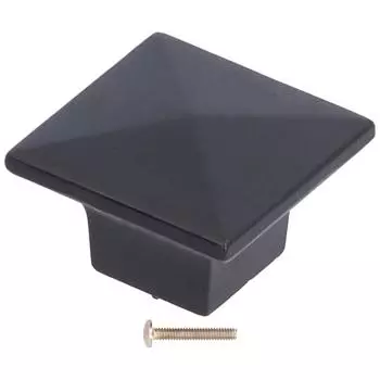 Черная ручка для шкафа с одним отверстием из цинкового сплава, ручки для комодов для шкафов, мебель для дома