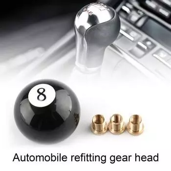 Черная ручка переключения передач, сменная акриловая головка переключения передач с 8 шариками