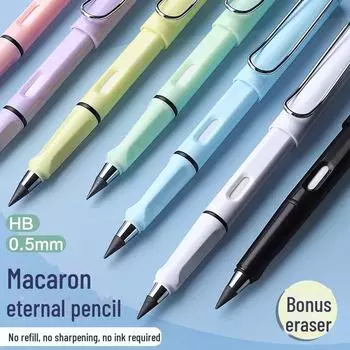 Черная ручка Tech Eternal Student: Карандаш без автозаточки с непрерывным стержнем для детей 2B/HB