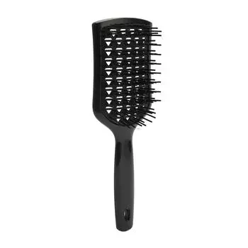 Черная щетка для волос Vent Hair Brush Professional для мужчин и женщин Paddle Detangling Brush Инструмент для укладки волос для быстрого выдувания