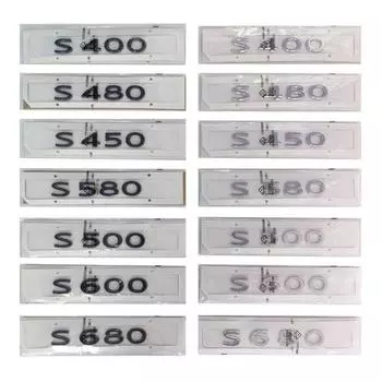 Черная серебристая наклейка на багажник автомобиля для w221 w222 w220 s400 s450 s480 s500 s580 s600 s680 s class наклейка S600 чёрный