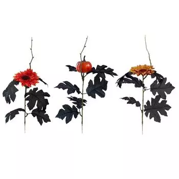 Черная серия тыква подсолнух имитация украшения на Хэллоуин