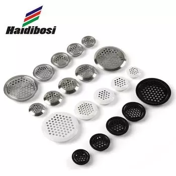 Черная сетчатая вентиляционная крышка из нержавеющей стали для шкафов и гардеробов