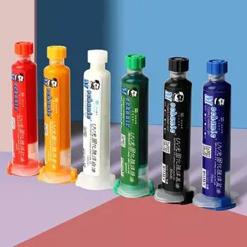 Черная/синяя/зеленая/красная/желтая/белая краска для сварки, предотвращающая коррозийную дугу, отверждаемая УФ-светом, паяльная маска для BGA-печатных плат, чернила