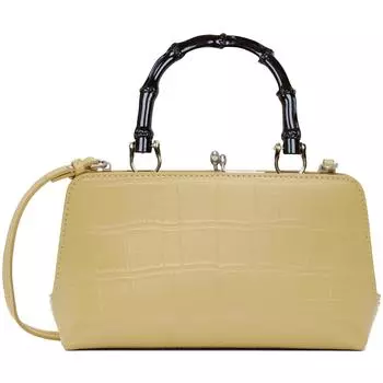 Черная смоляная имитация бамбука, шарнирная ручка для сумки с металлическими застежками, пряжка, замена ручки для сумки своими руками 2