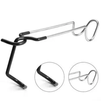 Черная стойка для лампы в палатке, тип зажима для столба для кемпинга, легкий вес