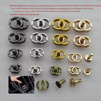 Черная сумка через плечо и через плечо в форме ромба с позолоченной фурнитурой Twist Lock