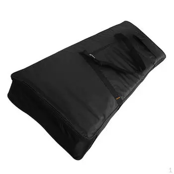 Черная сумка для электронного пианино с 76 клавишами и портативным регулируемым ремнем