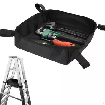 Черная сумка-органайзер для лестницы, сумка для инструментов, подвесная сумка, принадлежности, переносная сумка-держатель для