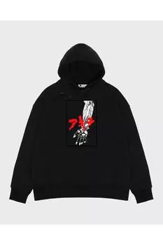 Черная толстовка унисекс с капюшоном Akira Arm Tetsuo