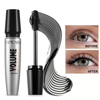 Черная тушь для объема и подкручивания, не размазываясь. Прочная, водонепроницаемая и устойчивая к поту мягкая кисточка. Простая в использовании тушь для ресниц с полным эффектом. 1PC