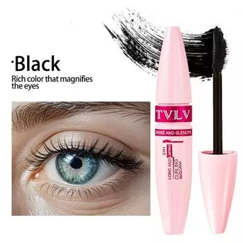 Черная тушь для ресниц, стойкая и натуральная, создает длинную, подкрученную и не размазывающуюся тушь для ресниц для женщин, идеальный рождественский подарок