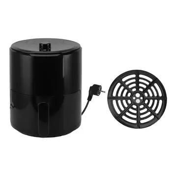 Черная умная фритюрница 6 л большой емкости мощная 1400 Вт циркуляция нагрева на 360 градусов точная L