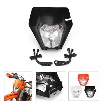 Черная универсальная мотоциклетная фара головного света для EXC EXCF XC XCF XCW