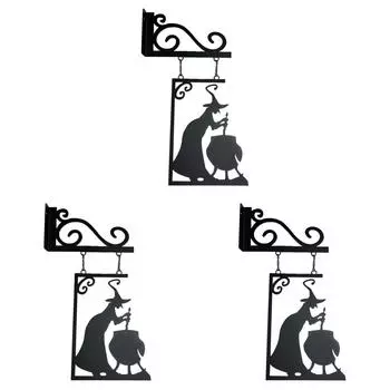 Черная ведьма знак коррозионная стойкость дома семейный двор вечеринка настенные украшения