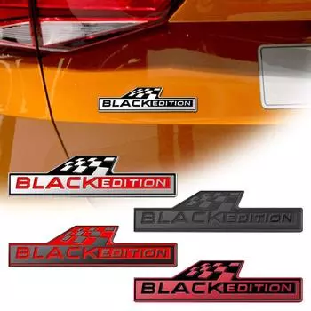 Черная версия украшения эмблема автомобильный стиль 3D металлический значок для Octavia Rapid Kodiaq Yeti Fabia Karoq наклейки на кузов багажника