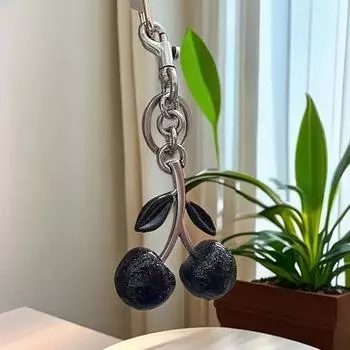 Черная вишня Фруктовый Шарм Автомобильный Подвесной Украшение Сумка На Плечо Сумка Подвесной Орнамент Модные Аксессуары Подарки one size