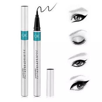 Черная водостойкая подводка для глаз, косметическая косметика, долговечная подводка для глаз