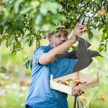 Черная ворона, имитация птицы, украшение, птица, ворон, реквизит, модель животного, дисплей на Хэллоуин, вечеринка, искусственный ворон, декор, принадлежности чёрный