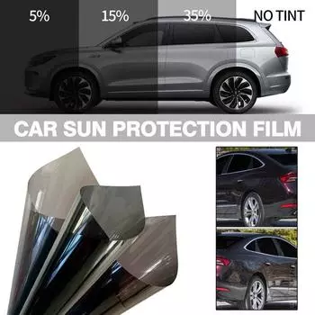 Черная защитная пленка для стекла с защитой от ультрафиолета, самоклеящиеся наклейки для окон грузовиков и автомобилей, взрывобезопасные съемные