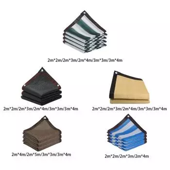 Черная затеняющая ткань, простая в установке, складная затеняющая сетка, затеняющая сетка для сада, курятника, теплицы, автомобильных дворов 2mx2m