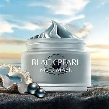 Черная жемчужная грязевая маска: Глубокое увлажнение, очищение пор, осветление кожи, 85 г One Size