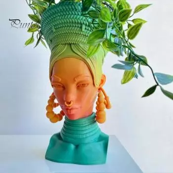 Черная женщина курильница для благовоний Африканская королева голова палочка для благовоний конус держатель домашний офис йога комната для медитации украшение рабочего стола орнамент розовый