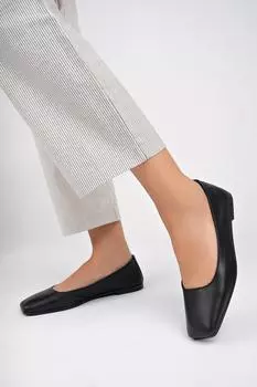 Черная женская кожаная повседневная обувь из натуральной кожи