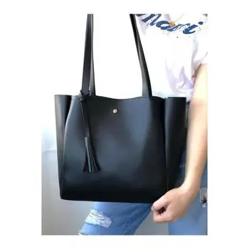 Черная женская сумка через плечо