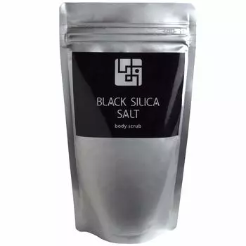 ЧЕРНАЯ СОЛЬ С КРЕМНИЕМ Черная соль с кремнием Скраб для тела и головы 400 г (Полное тело/пудра)