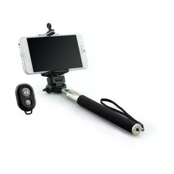 ЧЕРНАЯ СТОЙКА ДЛЯ СЕЛФИ С КНОПКОЙ BLUETOOTH