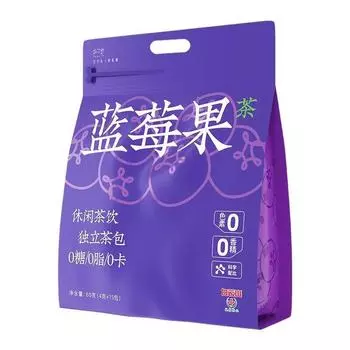 Черничный фруктовый чай с шелковицей, жасмином и гибискусом в пакетиках. Чай для здоровья мужчин и женщин. 60G/bag (4g * 15 bags)