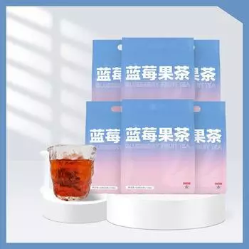 Черничный фруктовый чай Сладкий и фруктовый шелковичный чай с жасмином и цветком богини в пакетиках (4g * 8 packs) 32g/box * 2 boxes