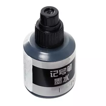 Чернила для маркера водостойкие, устойчивые к выцветанию, быстрозаправляемые масляные чернила для маркера с капельным дозированием чёрный