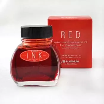 Чернила для перьевой ручки PLATINUM, 60 мл, красные, PLA-INK-1200-2