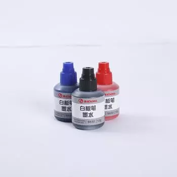 Чернила для ручки Whiteboard 12 мл, черные, красные, синие, раствор для пополнения чернил Чернила для ручки Whiteboard 12 мл, раствор для пополнения чернил чёрный